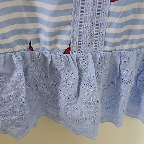 Modlily Striped Sleeveless Dress with Red Crab Print Size XXL - Picture 2 of 9